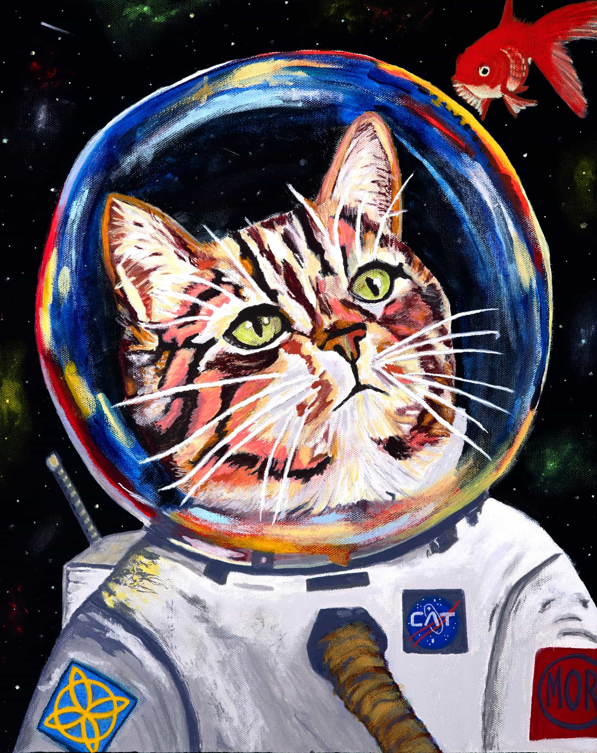 Space Cat (Art Print)